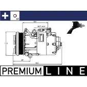 MAHLE ORIGINAL Kompressor, Klimaanlage BEHR *** PREMIUM LINE *** ACP 868 000P