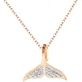 Collezione alessandro Kette mit Anhänger "Flosse" mit Glassteinen