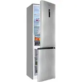 Exquisit KGC350-105-NF-040C inoxlook | 347 L Volumen | Kühl Gefrierkombination No Frost | Türanschlag wechselbar | Kühlgefrierkombination freistehend