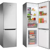 Amica KGCN 388 145 E, 250 l, NoFrost-Funktion (Kühleinheit), SN-T, 4 kg/24h, C, Edelstahl