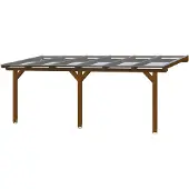 Skanholz Terrassendach "Andria", Leimholz