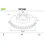 Valeo Bremsscheibe 197248