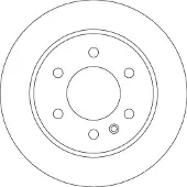 TRW Bremsscheibe DF6596S, 1 Stück