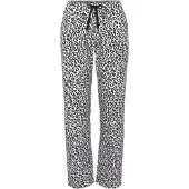 Vivance Pyjamahose DREAMS, Damen, Gr. 32/34, N-Gr, schwarz-weiß (schwarz, weiß gemustert), Single Jersey, Obermaterial: 100% Baumwolle, lang, Hosen Pyjamahose, mit Schwarz-Weiß-Druck