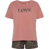 Vivance Shorty Set, 2 tlg. mit malerischem Fischgrat-Muster