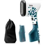 Tefal Pure POP Home & Travel DT2040E1, Tragbare Dampfbürste, 0,07 l, 0,25 min, Blau, Weiß, Tasten, Handschalter