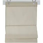 Kutti Heimtextilien Raffrollo / Ösenrollo Kessy Bessy ohne Bohren | natur 45x140