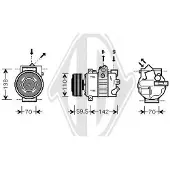 Diederichs Kompressor, Klimaanlage Climate DCK1034