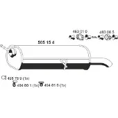 ERNST 505154 Endschalldämpfer passend für PEUGEOT 307 (3A/C) Auspuff
