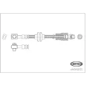 CORTECO Bremsschlauch 49393855 für Opel Vauxhall Vorderachse Rechts