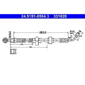 Ate Bremsschlauch 24.5151-0584.3