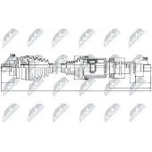 NTY NPW-VV-065 Antriebswelle Vorne Rechts für VOLVO V40 Schrägheck (525, 526)