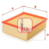 Sofima Luftfilter S 4720 A passend für PEUGEOT 206 Schrägheck (2A/C) Filtereinsatz