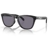 Oakley OO9284 FROGSKINS RANGE Herren-Sonnenbrille Vollrand Rund Kunststoff-Gestell, schwarz