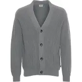 !Solid Cardigan SOLID "Cardigan SDGore", Herren, Gr. L, grau (griffin melange), Obermaterial: 100% Baumwolle CO recyc.., Strickjacken Cardigan
