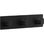 Smedbo Handtuchhaken - Schwarz - 19,2 x 4,8 cm - Edelstahl - selbstklebend