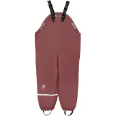 CeLaVi Regenhose m. Träger - Recycelt PU - Rose Brown - - 90 - Regenhosen