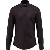 Seidensticker Businesshemd "Schwarze Rose", Damen, Gr. XXL (45), normale Ärmellängen, schwarz, 100% Baumwolle, unifarben, slim fit, 2-Knopf-Manschette, Hemden Businesshemd, Slim 1/1 Kentkragen Uni