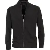 Casamoda Strickjacke Zip Anthrazit