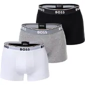 BOSS Eng anliegende Boxershorts aus Stretch-Baumwolle mit kurzem Bein und fortlaufenden Logos Grösse XXL