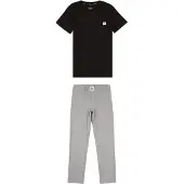 Calvin Klein Schlafanzug - Schwarz/Grau Meliert - - 10-12 Jahre (140-152) - Schlafanzug 2-teilig