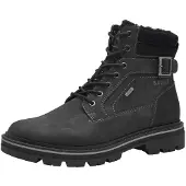s.Oliver Herren Stiefelette Schnürboot warm gefüttert Tex Membran 5-16244-43, Größe:43 EU, Farbe:Schwarz