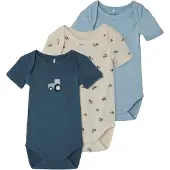 Name it Body k/ä - Noos - 3er-Pack - Jet Stream - - 50 - Body K/Ä