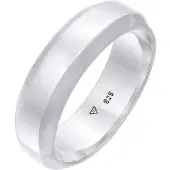 KUZZOI Ring Herren Bandring Basic 925 Silber Kuzzoi Silber