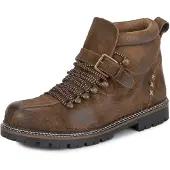 Stockerpoint Herren Tiago Trachtenstiefel, hellbraun gespeckt, 46