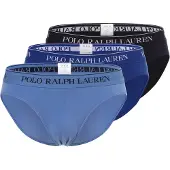 Ralph Lauren für Herren. 714835884004 3er-Set blaue Slips (L), Heimtextilien, Baumwolle