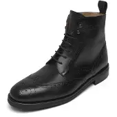 Henry Stevens Stiefel - Schnürboots Winston FBDB2 - Gr. 45 (EU) - in Schwarz - für Damen