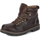 Stockerpoint Trachtenstiefel Tiago in dunkelbraun gespeckt | Gr.: 41