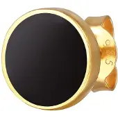 KUZZOI Ohrringe Basic Kreis Geo Trend Emaille 925 Sterling Silber Kuzzoi Gold
