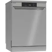 Sharp QW-NA1CF47DS-DE Stand-Geschirrspüler, 60 cm breit, 13 Maßgedecke, 2 Körbe, silber