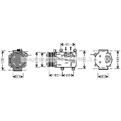 PRASCO FDAK171 Scroll90v Klimaanlage Klimakompressor R134a für FORD Transit Mk6 Kasten (V347, V348, FA) MONDEO III Kombi (BWY) MONDEO III (B5Y)