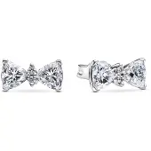 Pandora 293506C01 Damen-Ohrstecker Silber Funkelnde Schleife