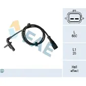 FAE ABS Sensor Raddrehzahl Hinten Rechts für RENAULT Clio III Schrägheck (BR0/1, CR0/1) 78410