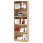 Die Möbelfundgrube Bücherregal Standregal Sonoma Eiche 60 x 172 cm - 4 Einlegeböden - LILLY