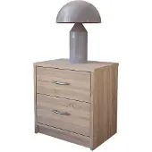 Die Möbelfundgrube Nachttisch Sonoma Eiche 39 cm x 28 cm Nachtkästchen - PEPE