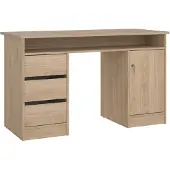 Tvilum Function Plus Schreibtisch 1 Tür + 3 Schubladen, Farbwahl:Jackson Hickory