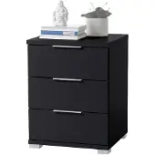 Die Möbelfundgrube Nachttisch schwarz 46 cm x 42 cm Nachtkästchen - UNIVERSAL