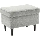 Die Möbelfundgrube Hocker 63 x 42 cm grau - OSKAR