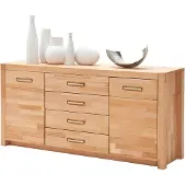 Massivart Sideboard mit 4 Schubladen Kernbuche massiv geölt 163 cm - FENJA