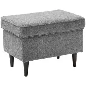 Die Möbelfundgrube Hocker anthrazit 63 x 42 cm - OSKAR