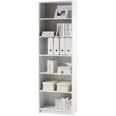 Die Möbelfundgrube Bücherregal Standregal weiß 60 x 202 cm - LILLY