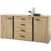 Die Möbelfundgrube Sideboard mit 4 Schubladen Artisan Eiche 170 cm - KANADA