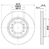 Hella Bremsscheibe 8DD 355 105-131