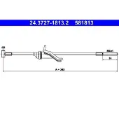 Ate Seilzug, Feststellbremse 24372718132 für MAZDA