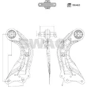 SWAG Lenker, Radaufhängung [Hersteller-Nr. 33110405] für Mazda