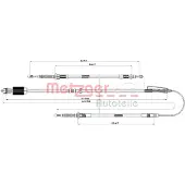 METZGER Autoteile Seilzug, Feststellbremse [Hersteller-Nr. 11.5840] für Opel